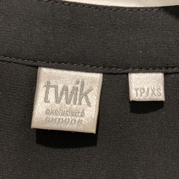 TWIK Black Sheer Long Sleeve Dress - Picture 14 of 15